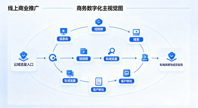 江都市线上商业推广怎么做？全域流量闭环搭建与低成本转化实战指南